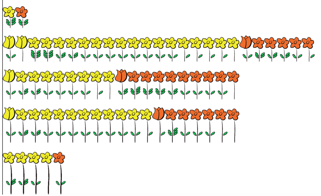 Visualization of marriages in a village