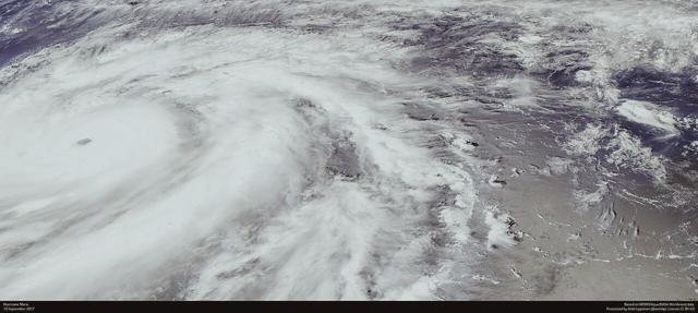 Satellite photo of Hurricane Maria